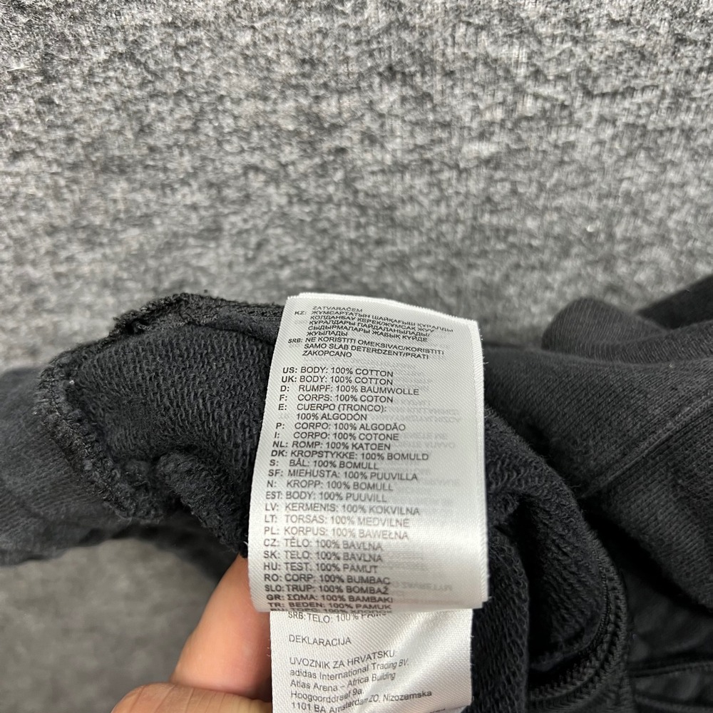 Adidas Originals Sweatpants Mens Large Black Trefoil Split Logo Joggers L - Picture 9 of 14